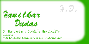 hamilkar dudas business card